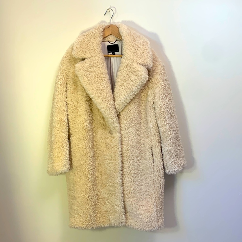 Banana Republic Oversized Sherpa Cocoon Coat Like New in Stores Now